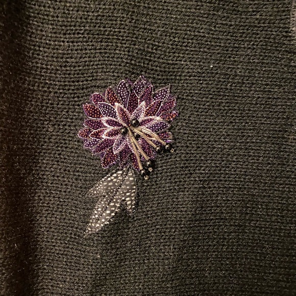 Vintage 80’s Medium Peacock Sweater Dolmen Sleeves - Picture 7 of 7